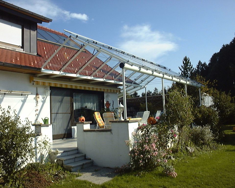 Terrassendach Terrassenüberdachung Glasdach Glasterrassendach in Bodnegg