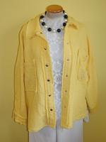 Zara Jacke Bouclehemd gelb mit Fransen XS oversize neu Versand Kr. München - Grünwald Vorschau