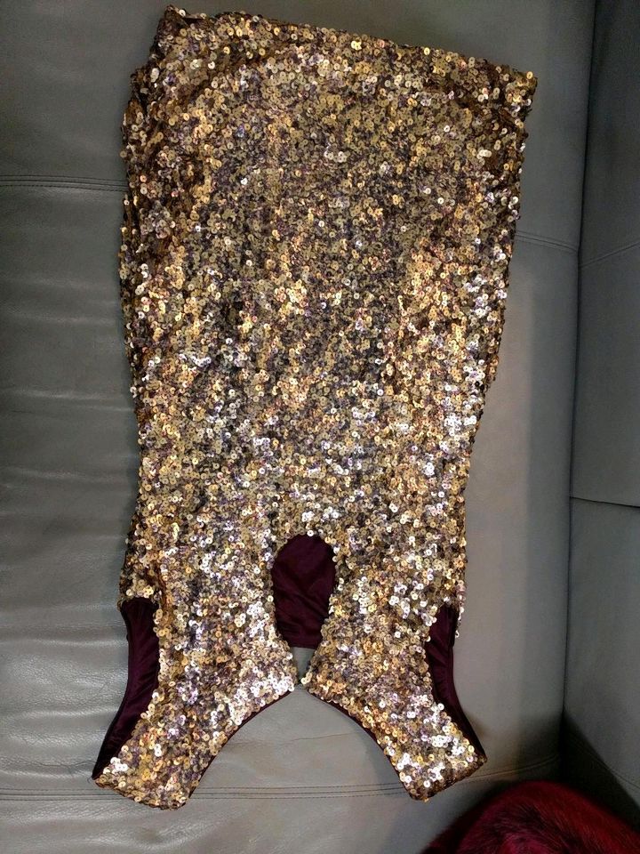 NEU Edel Cocktailkleid aus Amerika Pailletten gold beere 34/36 in Dortmund