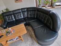 Couch mit Rundecke in Echtleder Nordrhein-Westfalen - Schalksmühle Vorschau