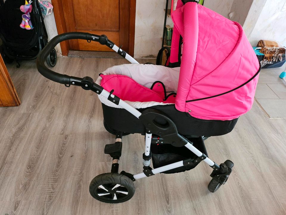 Bebebi Kombi-Kinderwagen Florida, 4 in 1, ISOFIX Basis, Hartgummi in Rhauderfehn