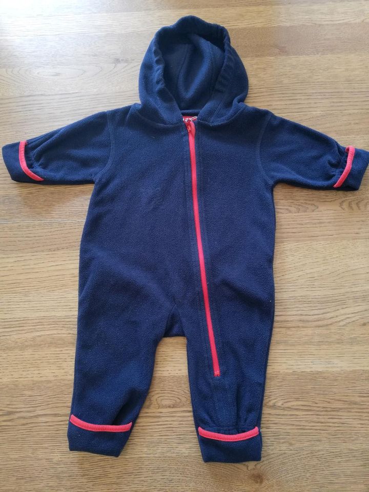 Fleece Overall blau Größe 62 / 68 in Sassenberg