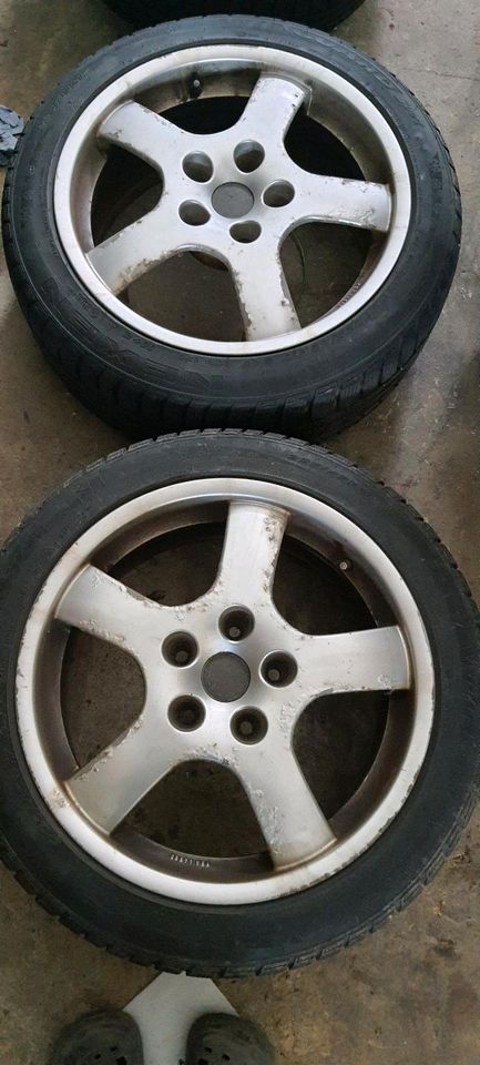 Alufelgen Borbet 8x17 LK 5x120 Nexen 225/45 R17 94V Winterreifen in Grafenau