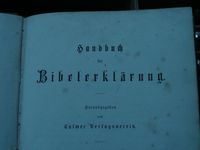 Handbuch der Bibelerklärung 1878 Bayern - Gerolzhofen Vorschau