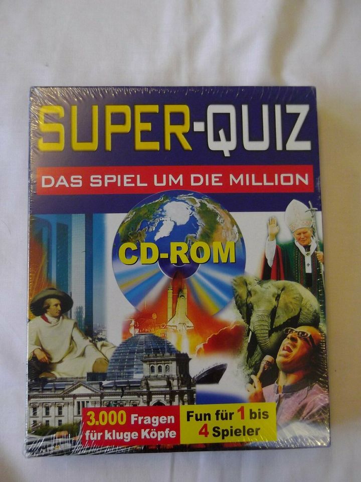 PC Rom Neu Super Quiz Das Spiel um die Million Fragen Kluge Köpfe in Metzingen