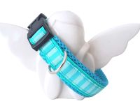 Hundehalsband gepolstert Air Mesh  Aqua Mint  Neu Handarbeit Sachsen-Anhalt - Halle Vorschau