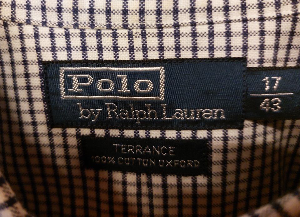 POLO Ralph Lauren Herrenhemd "Mod. TERRANCE"  17/43 XL Wie NEU in Bernried Niederbay
