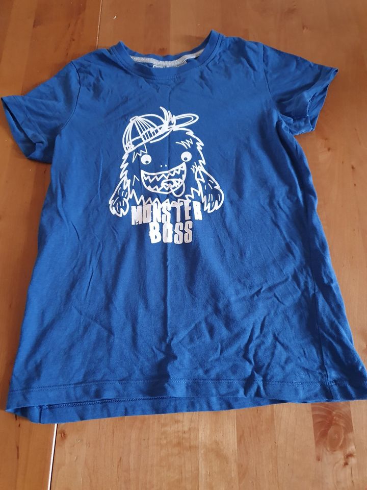 T-Shirt, blau, Monster, 140, toll! in Oberhausen