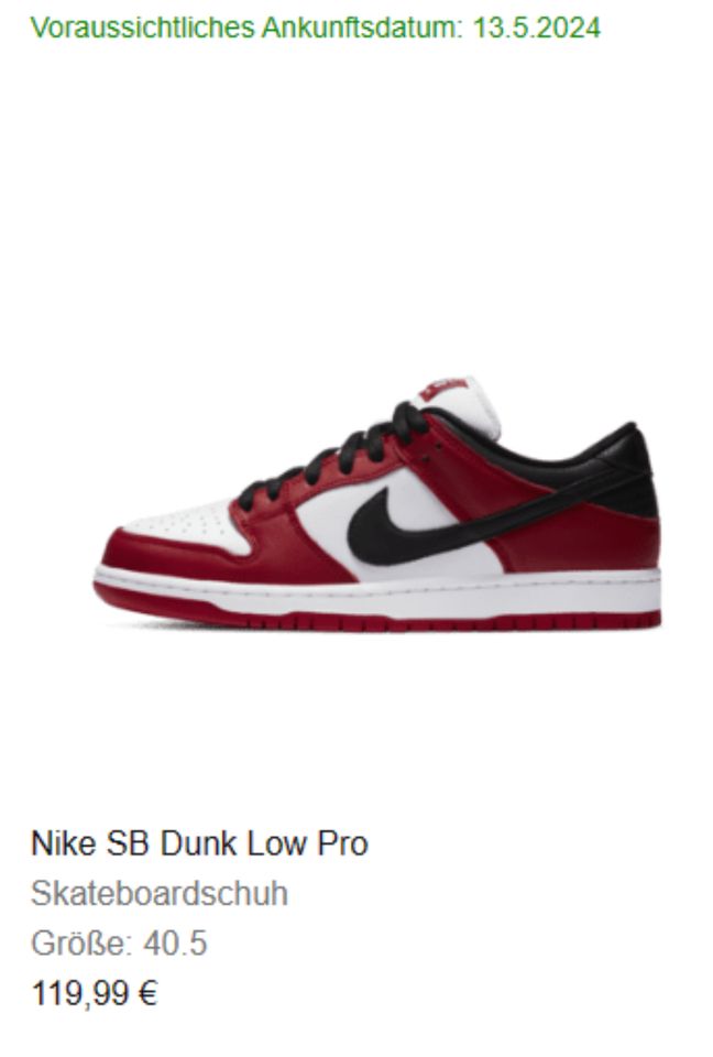 Nike SB Dunk Low Pro Chicago | Gr. 40,5 EU - 7,5 US in Wuppertal