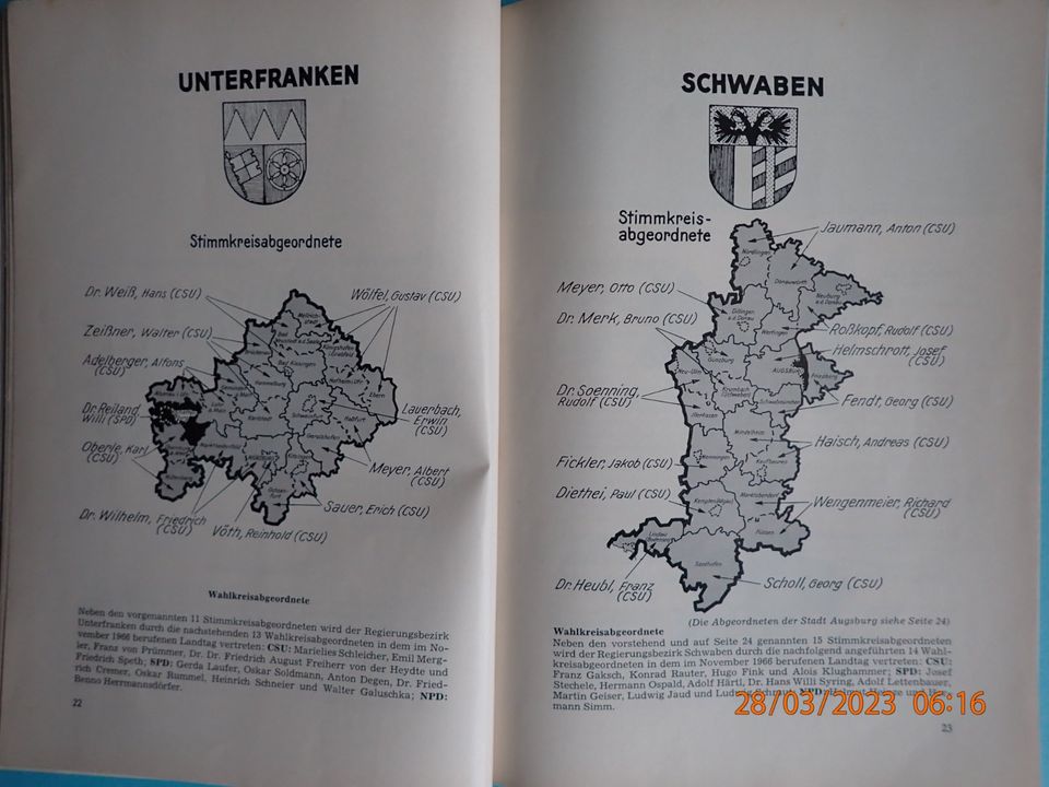 Der bayerische Landtag 1967, Landeszentrale für polit. Bildung in Straubing