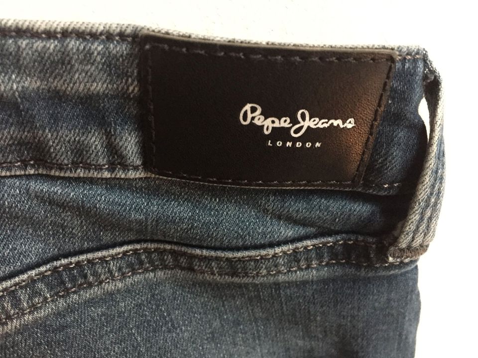 "Pepe Jeans" Damen Hose Jeans blau Baumwolle Gr: W 28 L 30 skinny in Bünde