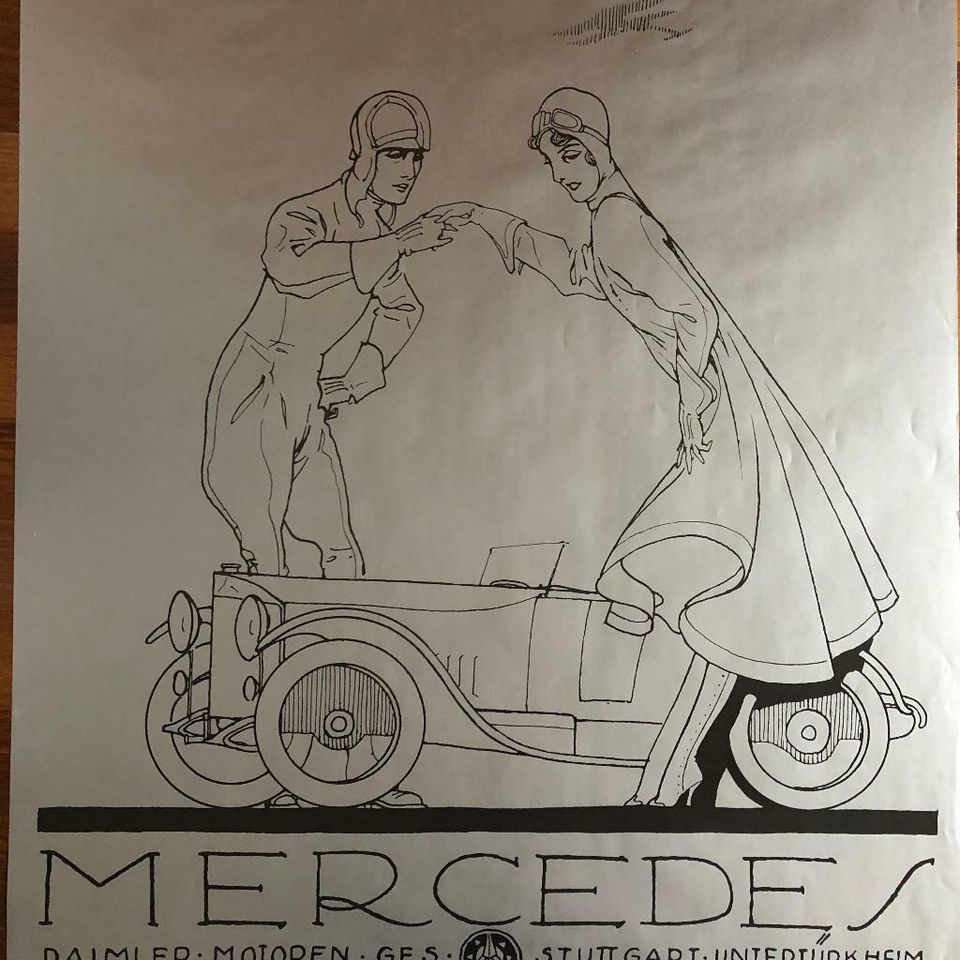 1920 Mercedes Benz  Berlin Unter den Linden Poster 59 x 83 cm in Kassel