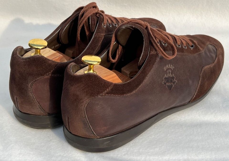 Lederschuhe Bally Moka Calf Suede Dunkelbraun Gr. 47 Sehr Gut! in Aschaffenburg