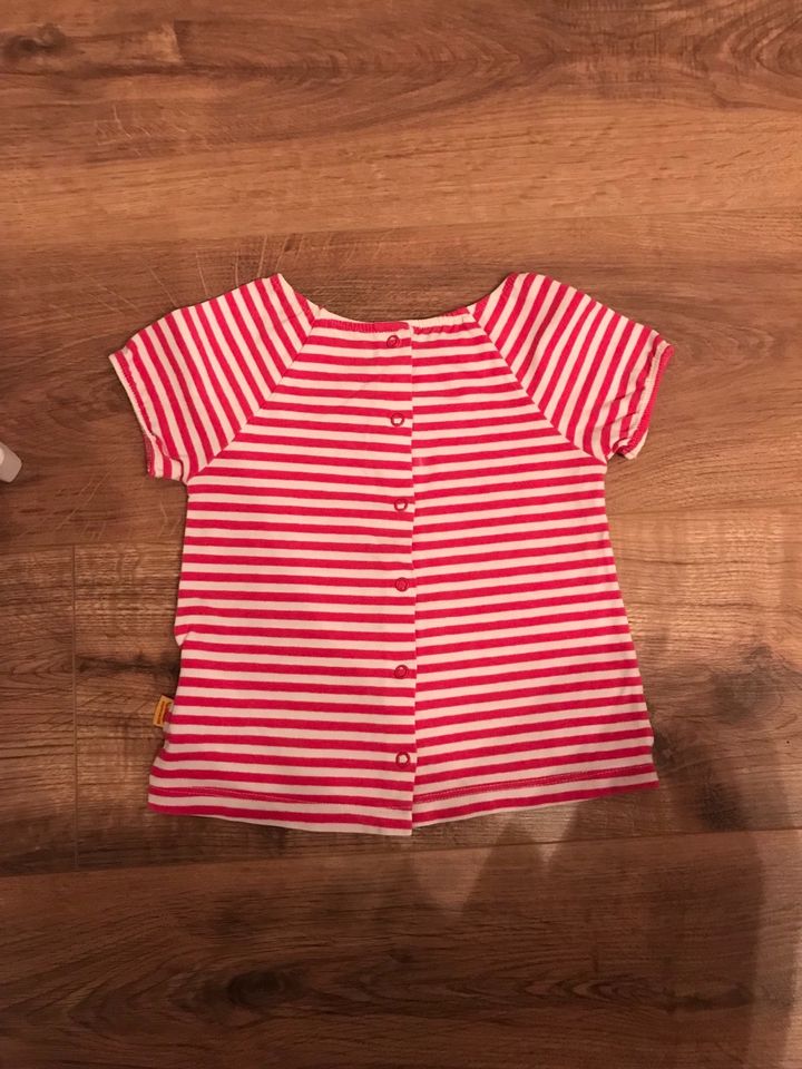 Steiff Mädchen Shirt Pink gestreift Größe 74/80 in Hemmingen