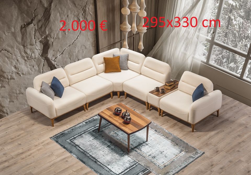 (Viola Puzzle Ecksofa – indiv. Couch-Sofa Relax und Bett Funktion im Wohn- oder Gästezimmer. Gestalten Sie Ihr Ecksofa ganz nach Ihren Wünschen. Preise und Maße Siehe Bilder. QMLager QM Lager in Ursensollen