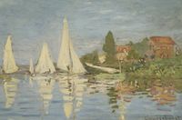 Claude Monet, Regatta bei Argenteuil, Kunstdruck, Rahmen mit Glas Hessen - Schlüchtern Vorschau