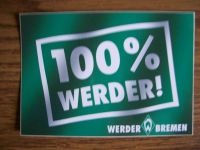 Aufkleber 100 % Werder !!! Niedersachsen - Drochtersen Vorschau