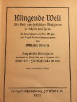 Liederbuch "Klingende Welt" 1933 Niedersachsen - Braunschweig Vorschau