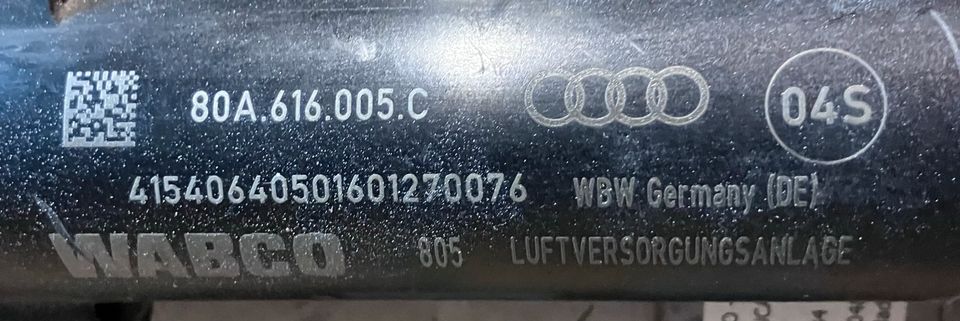 Audi SQ5 Q5 II FY 80A Kompressor für Luftfahrwerk 80A616006B in Ransbach-Baumbach