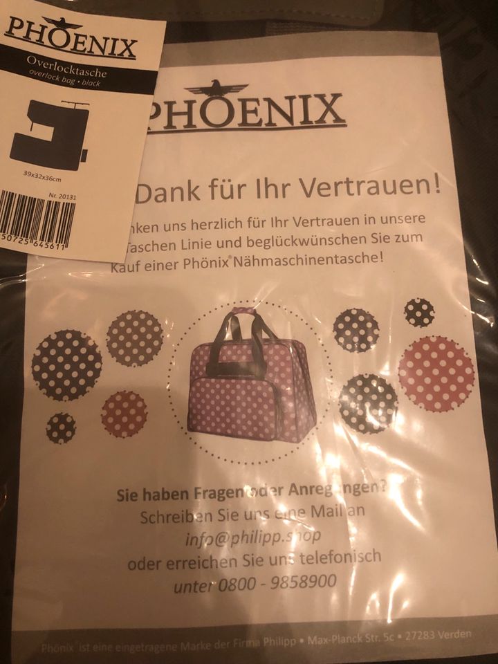 Overlock Tasche original verpackt in Dortmund