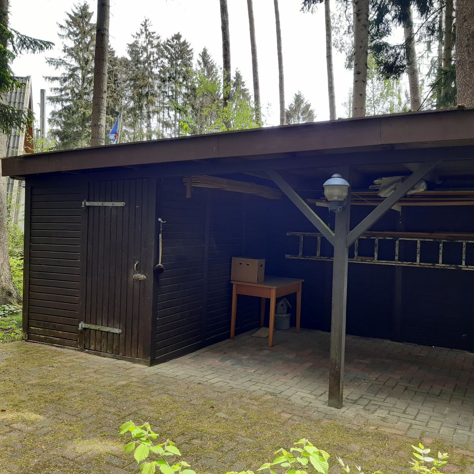 Ferienhaus / Wochenendhaus Blockbohlenhaus im Waldgebiet in Bremervörde