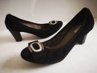 Damen Schuhe Pumps GEOX Gr 38 UK 5 schwarz Velour Leder Duisburg - Friemersheim Vorschau