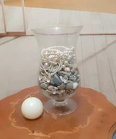 Deco Glasvase Mit Meeressteinen, Muscheln und Perlen + einer Kerz Niedersachsen - Ankum Vorschau