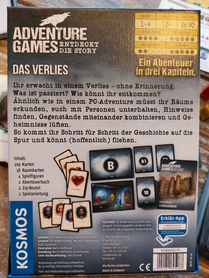 Adventure Games - Das Verlies (von Kosmos), vollständig in Wedemark