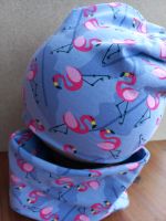 Beanie Mütze und Loop. Set Flamingo. Neu Jersey. Handmade Nordrhein-Westfalen - Balve Vorschau