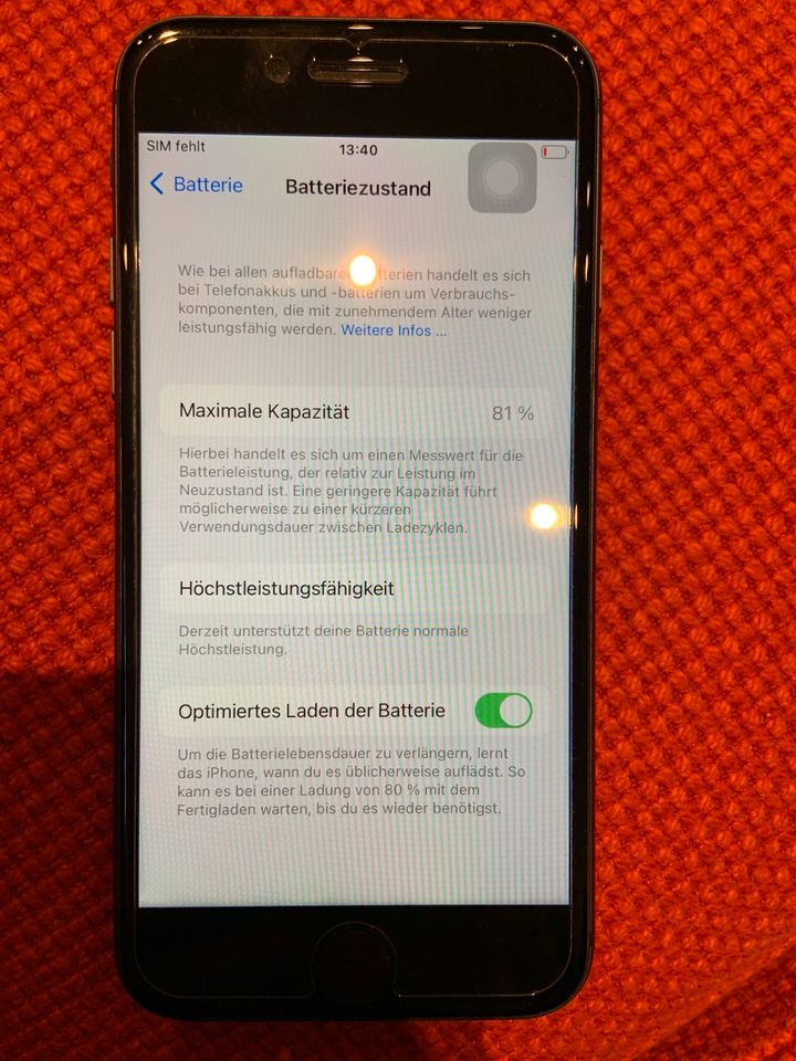 iPhone 8 64 GB schwarz in Ohrdruf