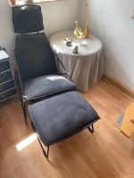 Ikea Villstad Sessel mit Hocker und Kopflehne Liegestuhl Schwarz Dresden - Briesnitz Vorschau