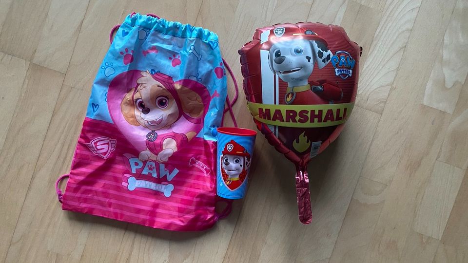 Paw Patrol - Set - Sportrucksack (NEU), Becher und Luftballon :-) in Rösrath