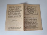 Heiligenbildchen, Imprimatur, 14. Juli 1907 Bayern - Augsburg Vorschau