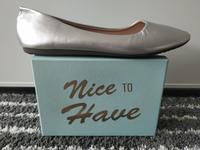 Elara Damen Ballerina Bequeme Slip On Flach Chunkyrayan silber 39 Bayern - Hallstadt Vorschau