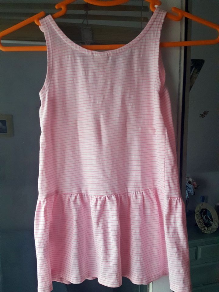 Sommerkleid / Shirtkleid, weiß, pink gestreift, Gr. 98 / 104, H&M in Berlin