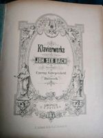 Antiquarischer Notenbuch Joh. Seb. Bach Klavierwerke Edition Pete Berlin - Friedenau Vorschau