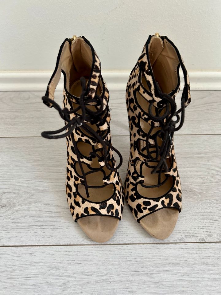 Zara Sandaletten Gr.40 Leo Sandalen High Heels Animal in Markkleeberg