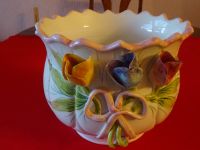 Keramik Blumen-Übertopf  mit Blüten Kreis Pinneberg - Quickborn Vorschau