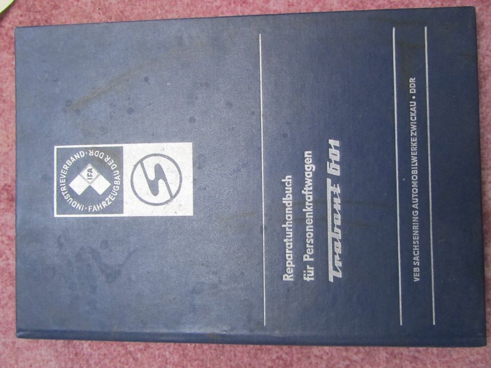 Reparaturhandbuch für Trabant 601 in Weißenborn
