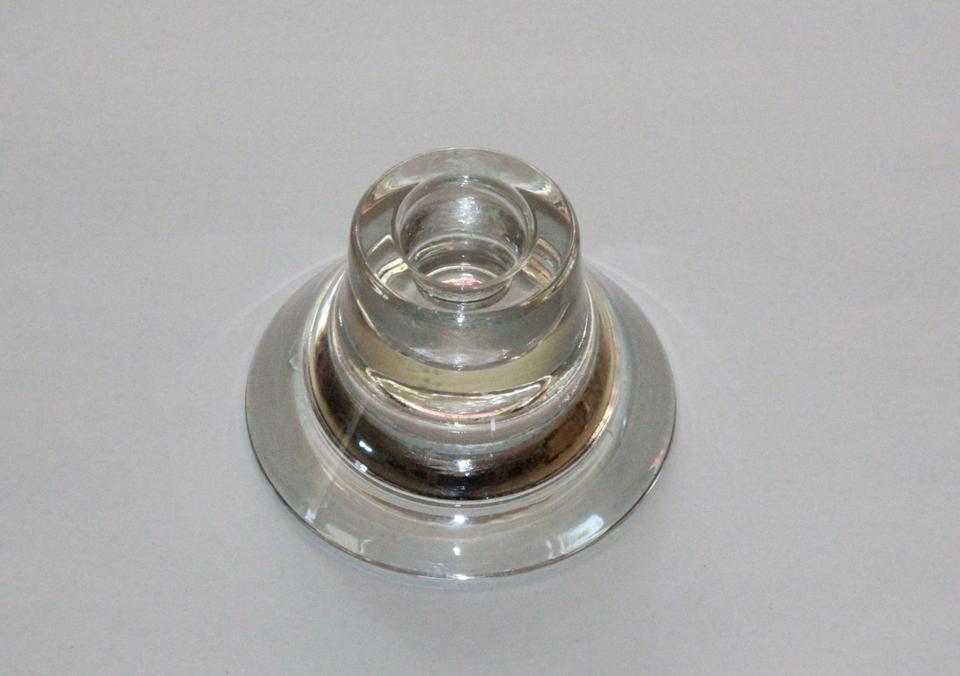 6 Kerzenständer für Teelichter oder Stabkerzen Glas schwer in Hünfeld
