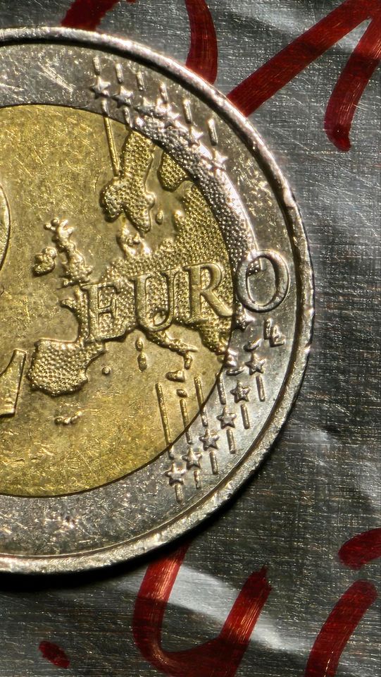 2 Euro Münze Fehlprägung in Nürnberg (Mittelfr)