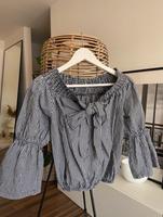 NA-KD Bluse off shoulder kariert, Gr. 36 Bayern - Niedernberg Vorschau