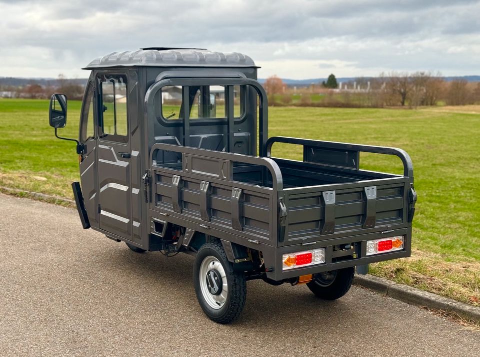 Kabinenroller Cargo Premium Elektro Pritsche 45 km/h 25 km/h Pickup ape in Dürnau