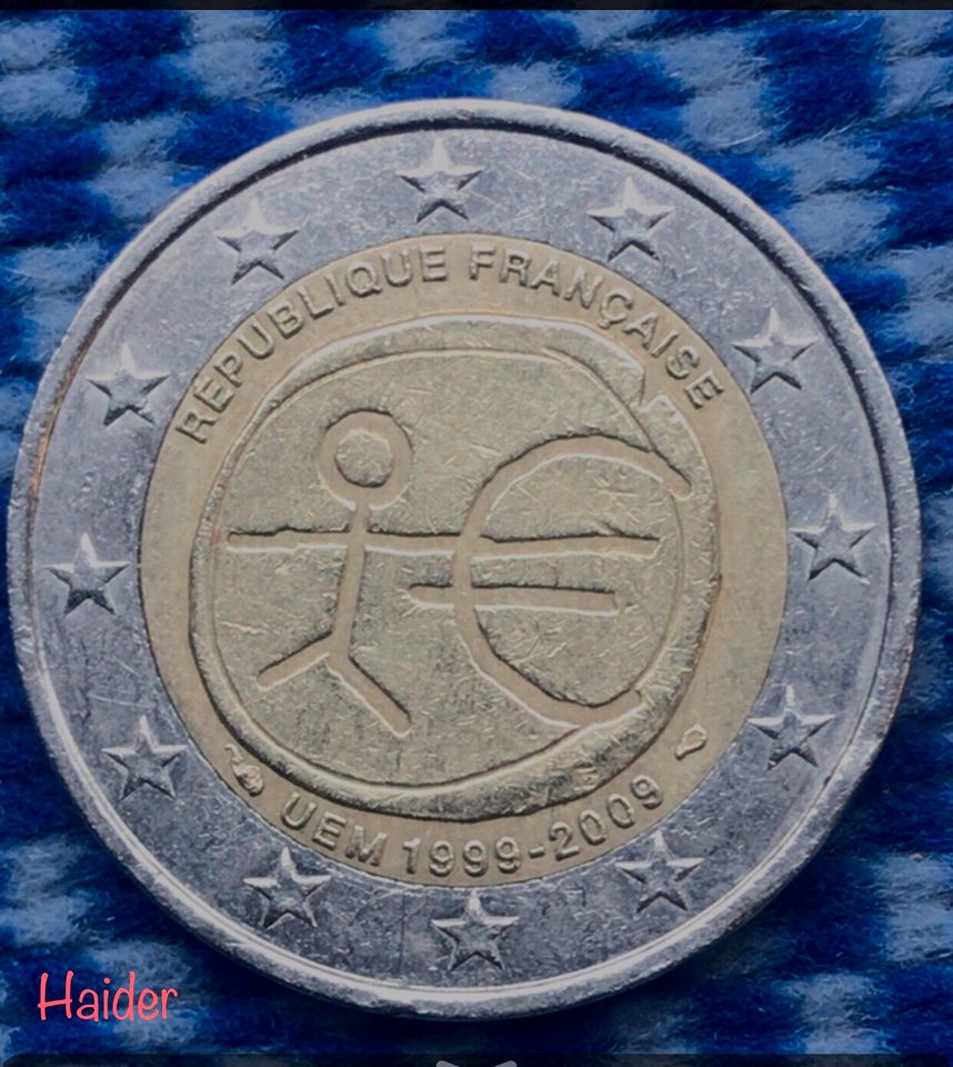 2 Euro sammeln Münze von "REPUBLIQUE FRANCAISE in München