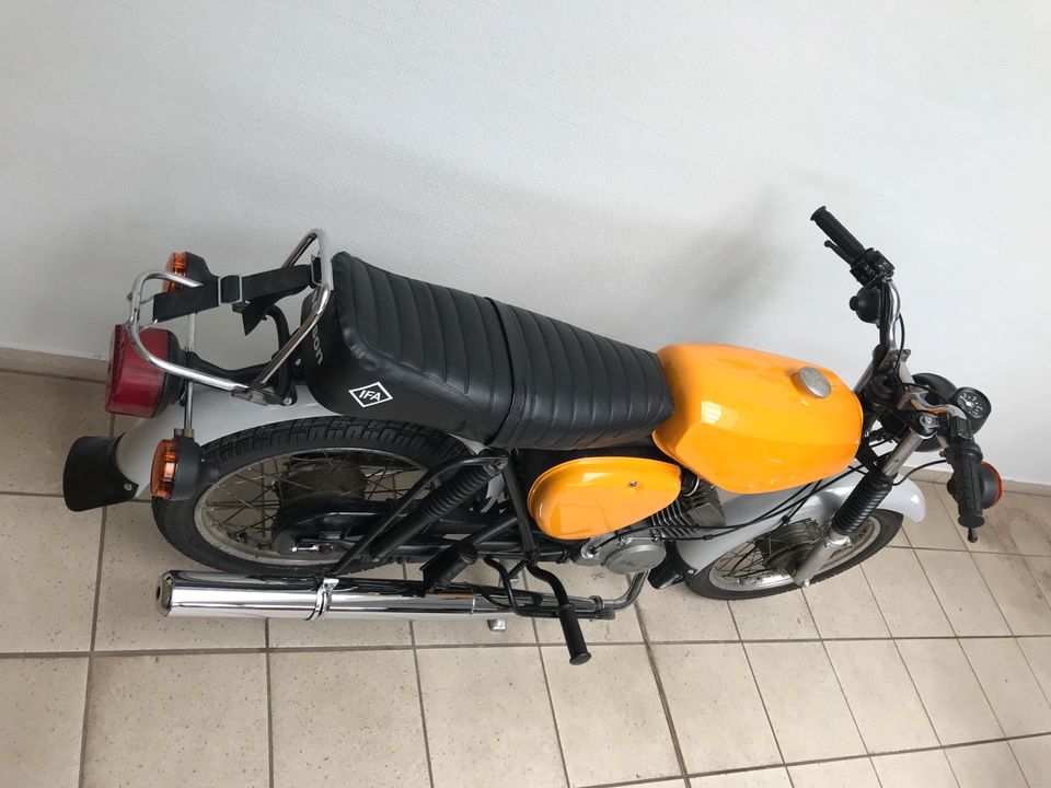 Simson S51 4 Gang M500 Motor 1988 60km/h Papiere Versand VAPE TOP in Calbe (Saale)