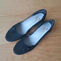 RIEKER Antistress Leder schwarz blau mit Lochmuster u Blüte Baden-Württemberg - Aalen Vorschau