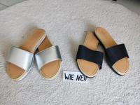 wie neu Asos 37 2x Pantolette Sandalette Sandale schwarz silber Bayern - Rednitzhembach Vorschau
