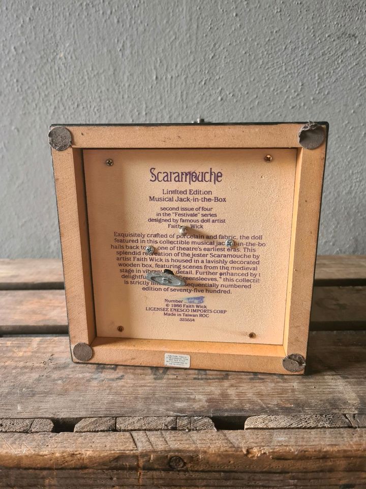 Limitierte Sammler Spieluhr JACK IN THE BOX Original SCARAMOUCHE in Essenbach