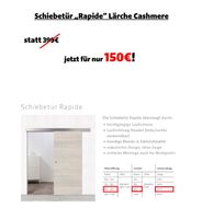 Schiebetür "Rapide" Lärche Cashmere + Laufschiene Niedersachsen - Uelzen Vorschau