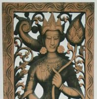 Asiatische Holzschnitzerei Relief Holz Wandbild tanzende Naree Thüringen - Gera Vorschau